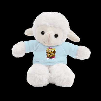 Think Positive Plushie — 8" Animal with Custom T-Shirt (Choose Your Animal)
