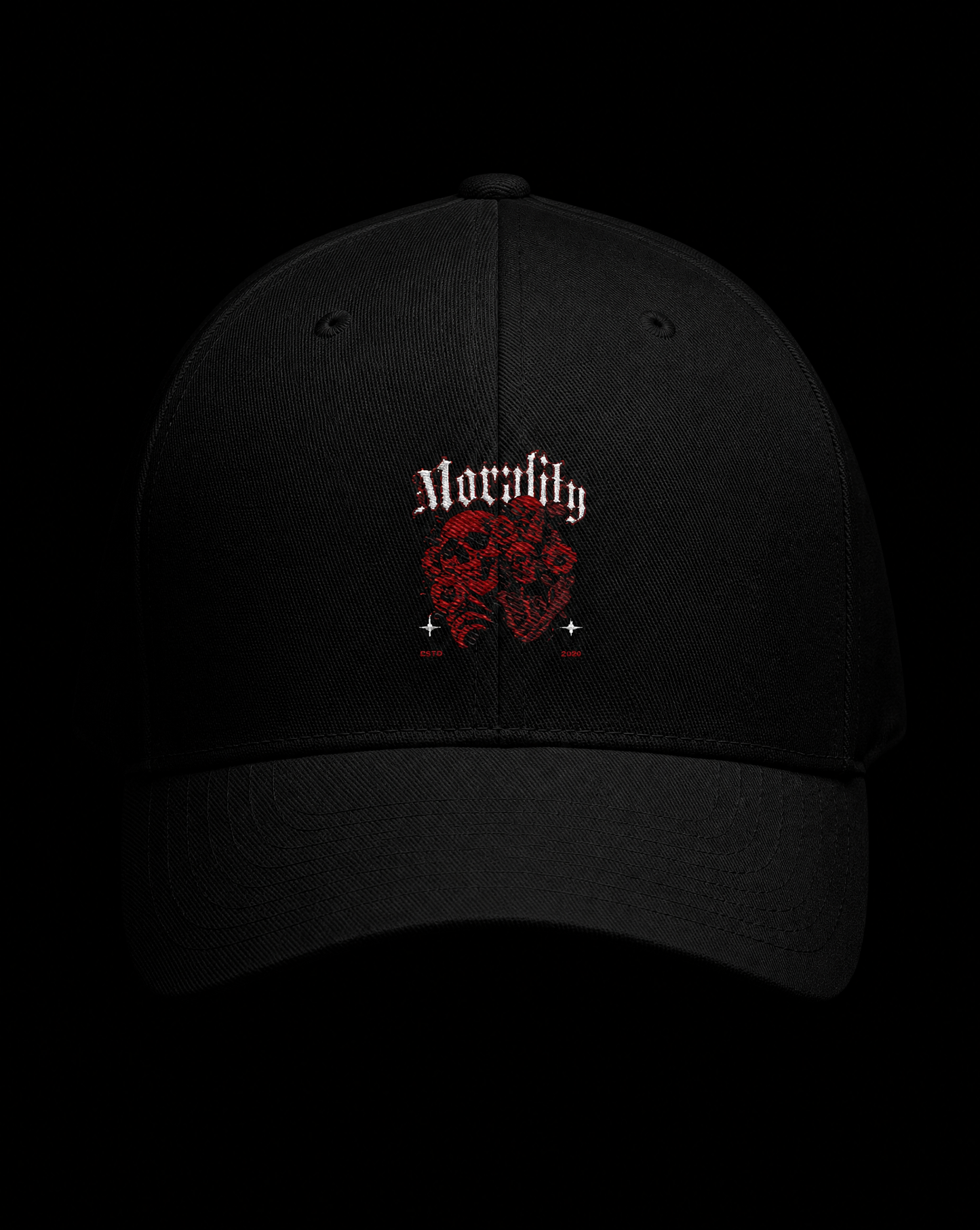 Morality Skull Embroidered Cap