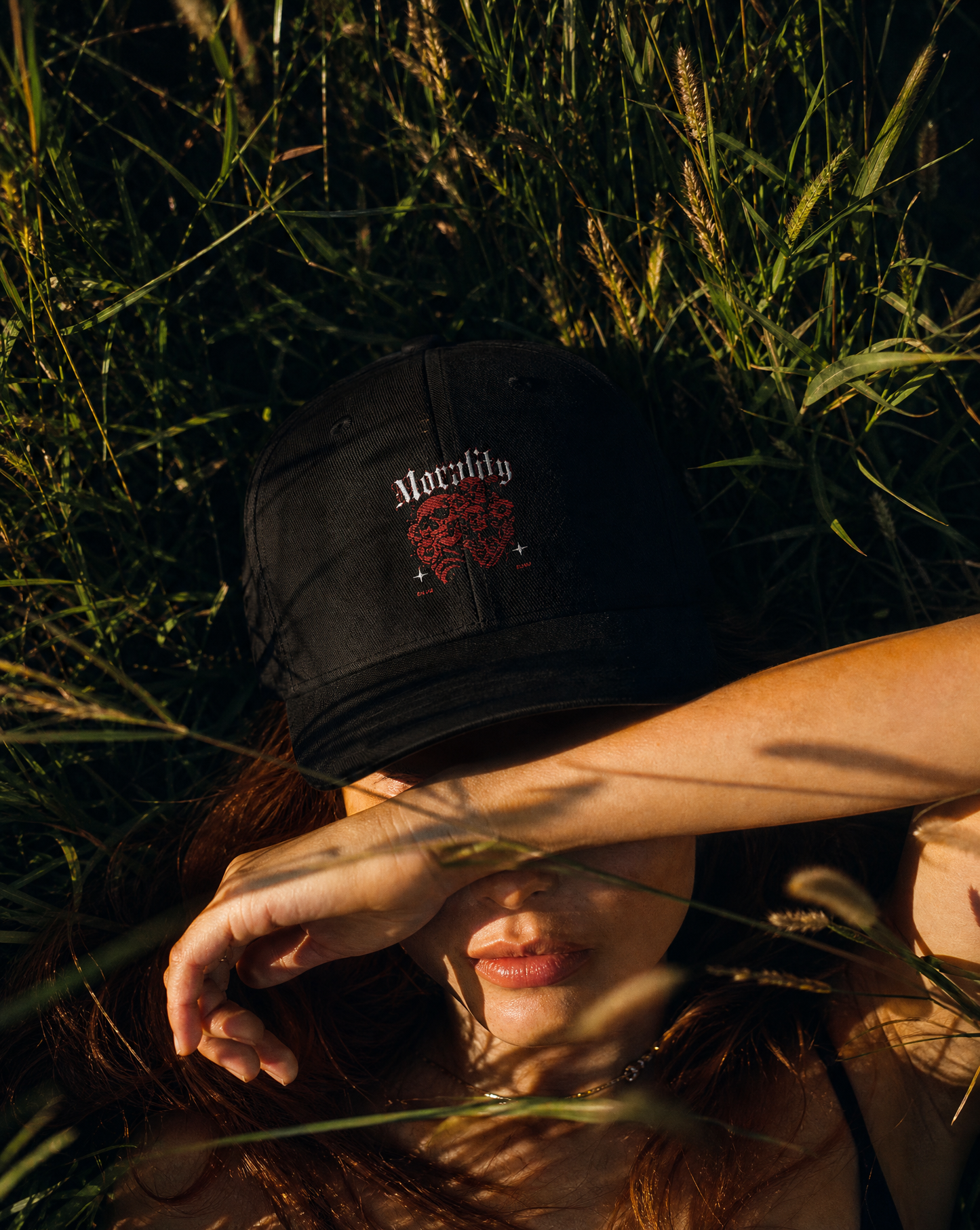 Morality Skull Embroidered Cap
