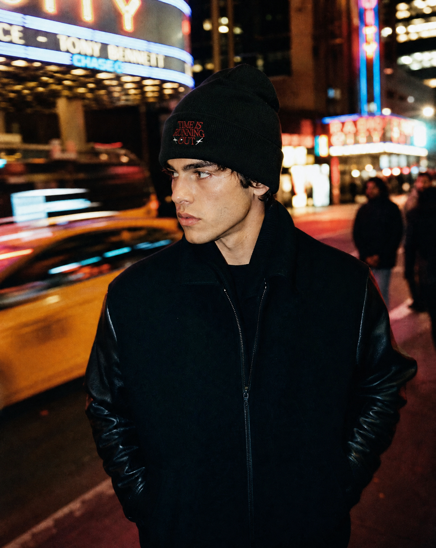 Time Is Running Out Embroidered Beanie