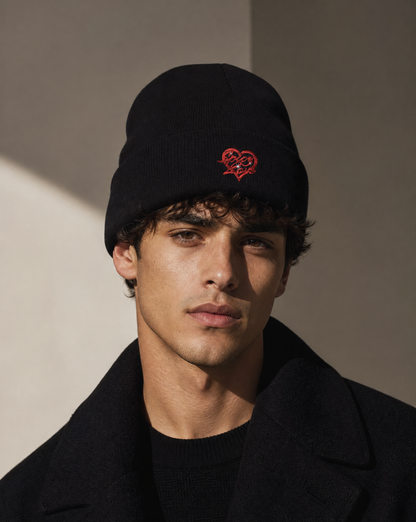 Sincere Love Embroidered Beanie