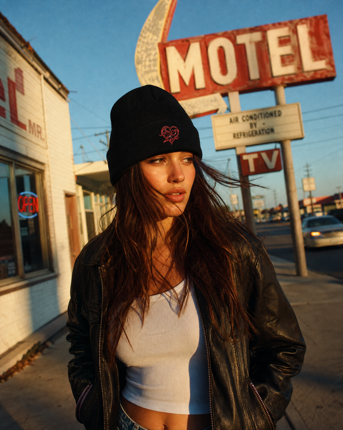 Sincere Love Embroidered Beanie
