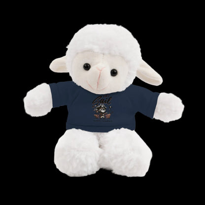 Let's Sail Plushie — 8" Animal with Custom T-Shirt (Choose Your Animal)
