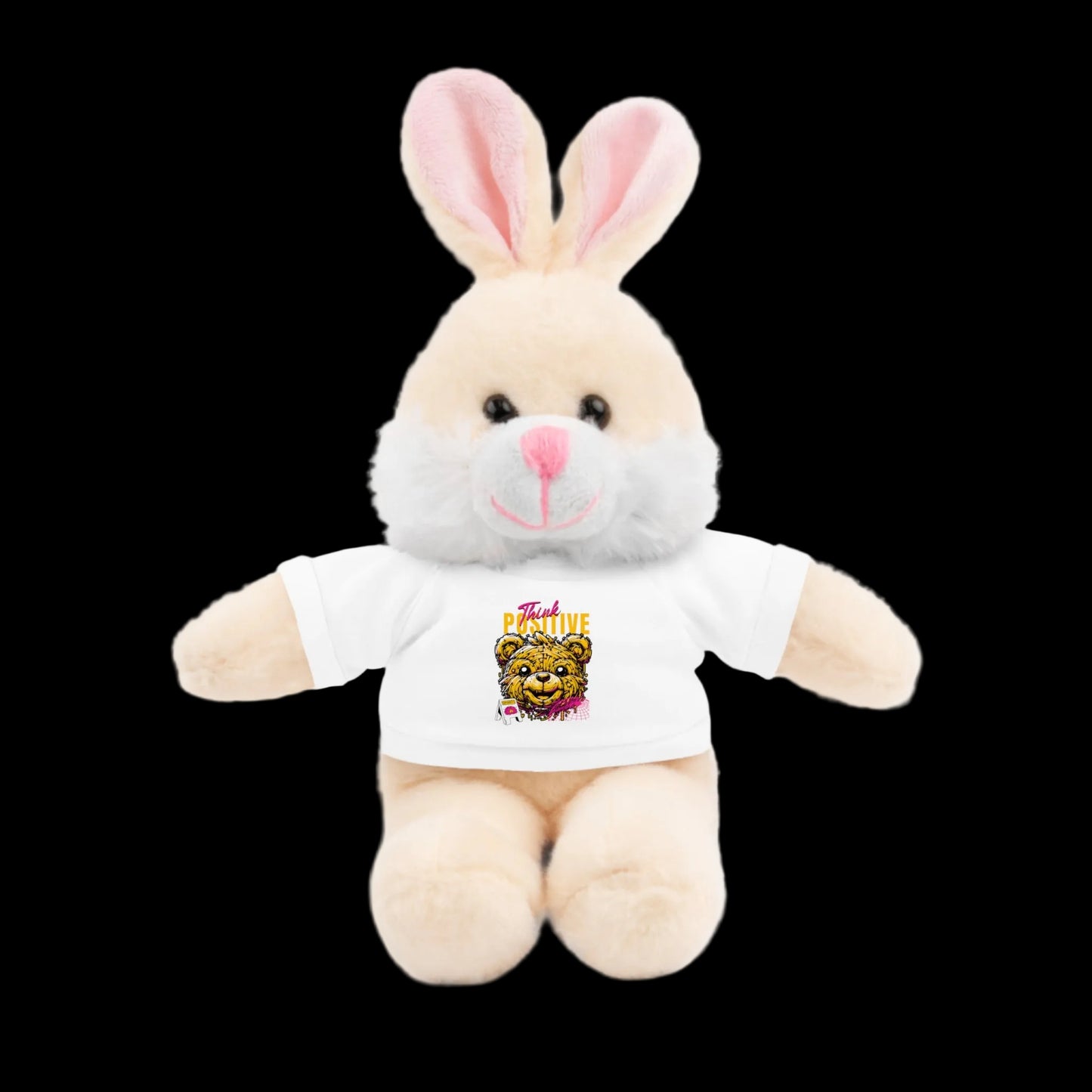 Think Positive Plushie — 8" Animal with Custom T-Shirt (Choose Your Animal)