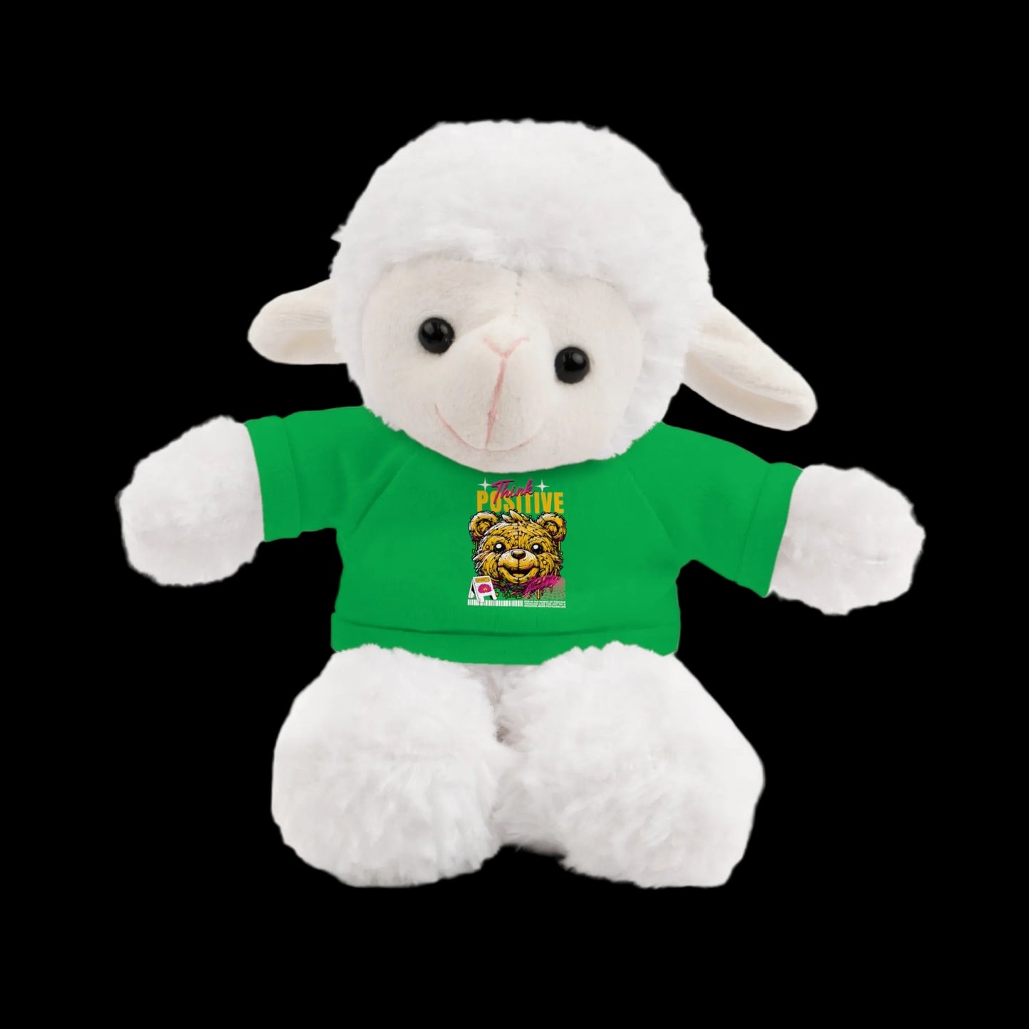 Think Positive Plushie — 8" Animal with Custom T-Shirt (Choose Your Animal)