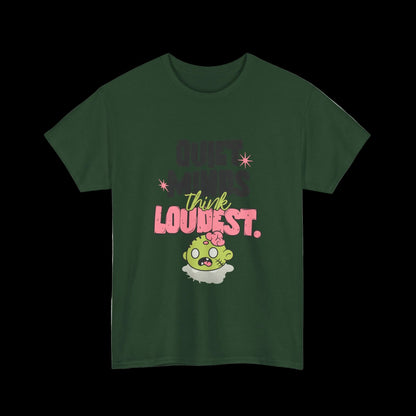 Quiet Minds Think Loudest T-Shirt — Introvert Brain Kawaii Streetwear