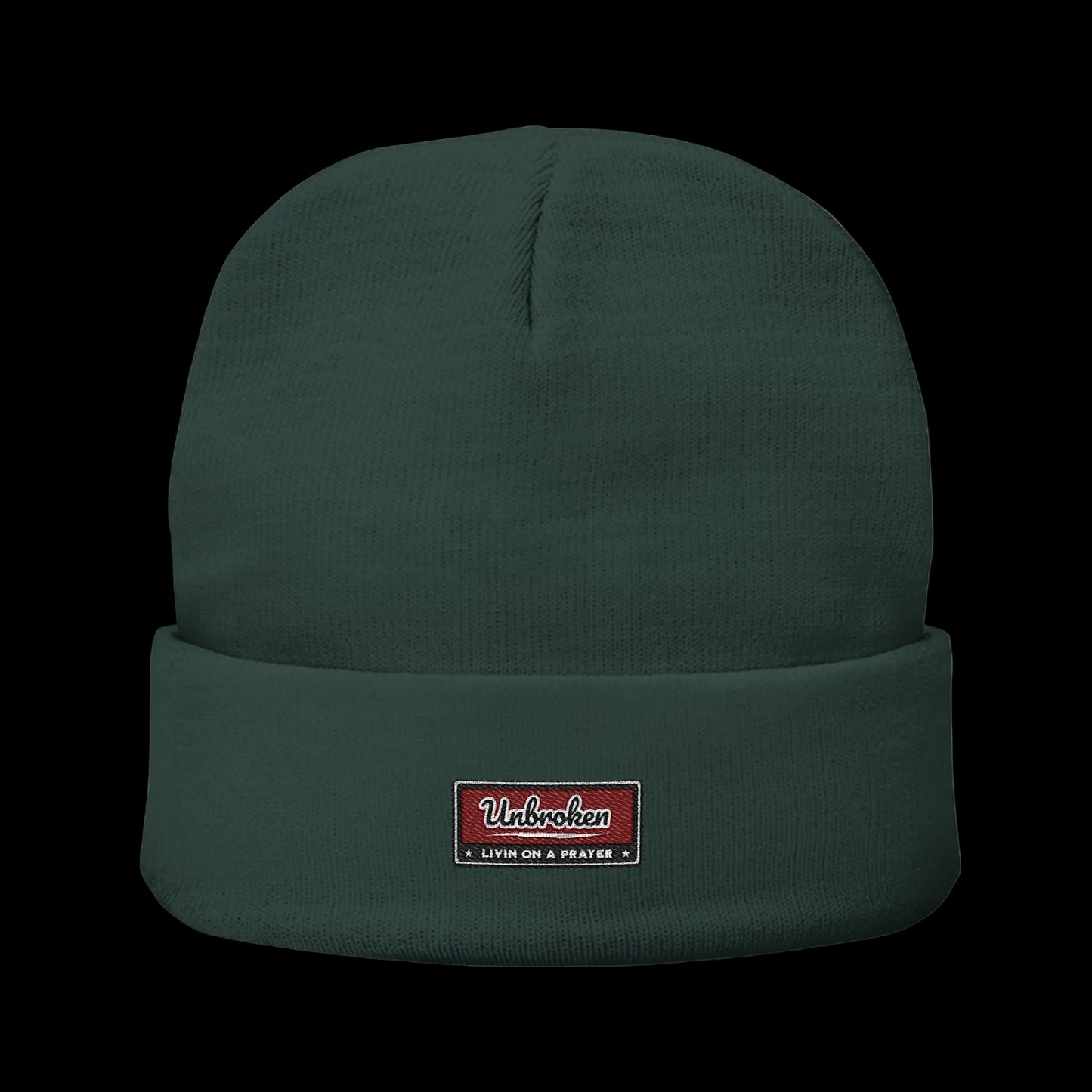 Unbroken Beanie — Classic Cuffed Embroidered Beanie
