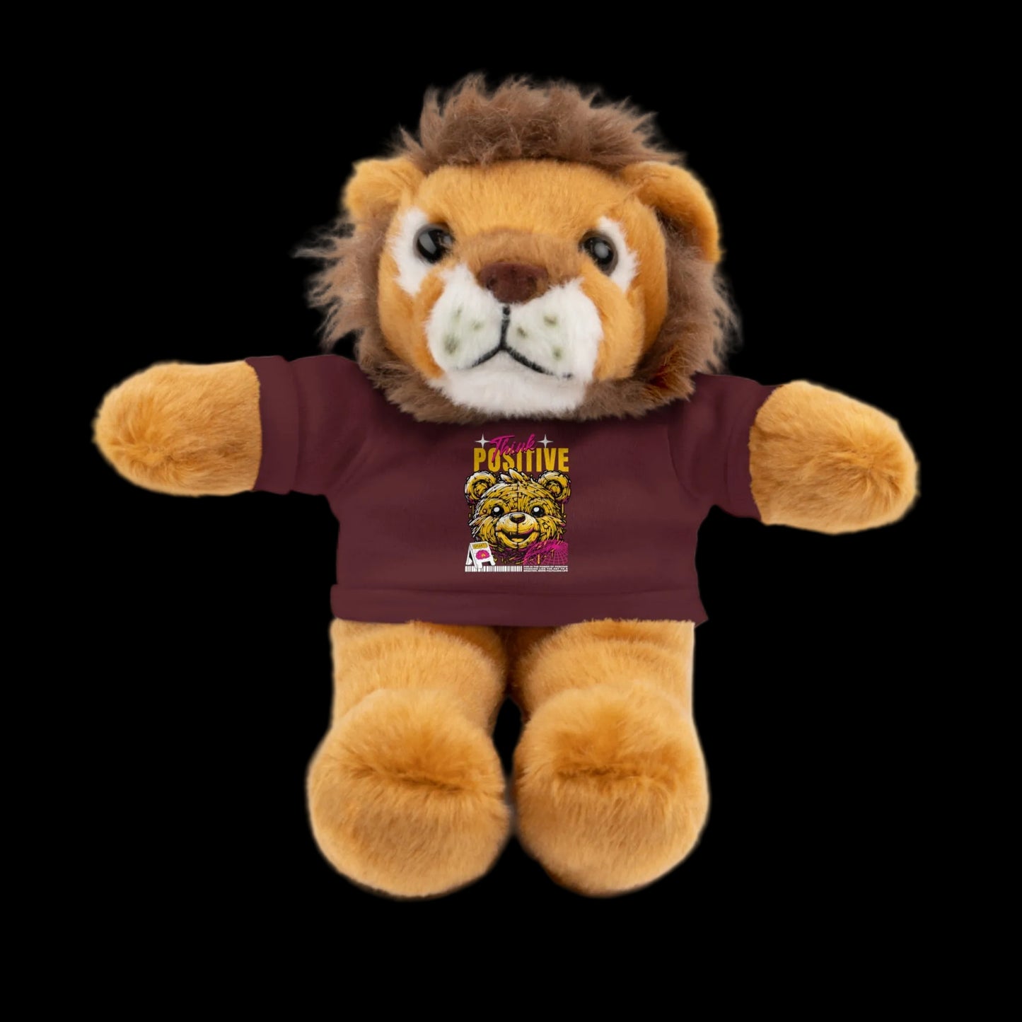 Think Positive Plushie — 8" Animal with Custom T-Shirt (Choose Your Animal)