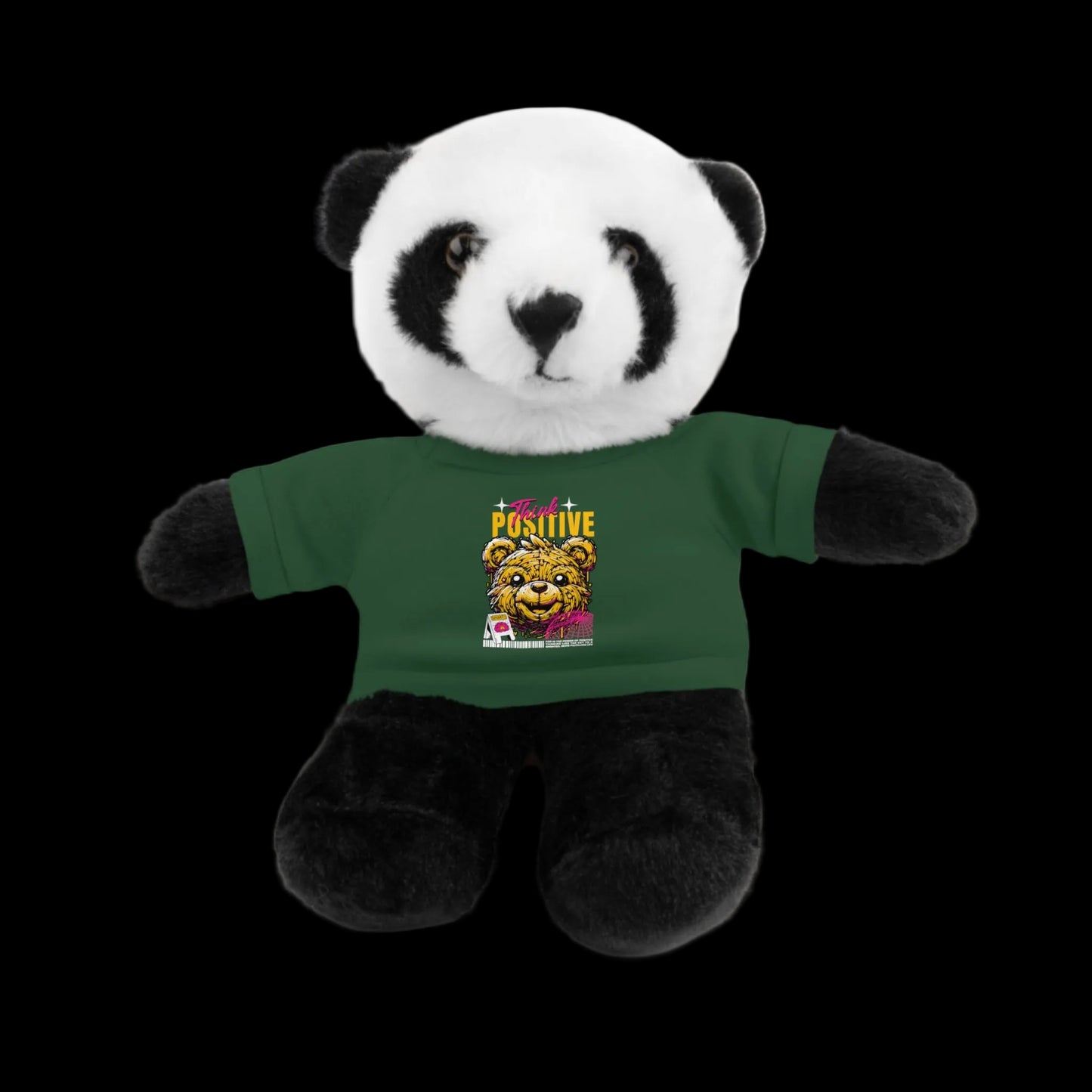 Think Positive Plushie — 8" Animal with Custom T-Shirt (Choose Your Animal)