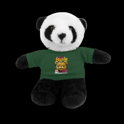 Think Positive Plushie — 8" Animal with Custom T-Shirt (Choose Your Animal)