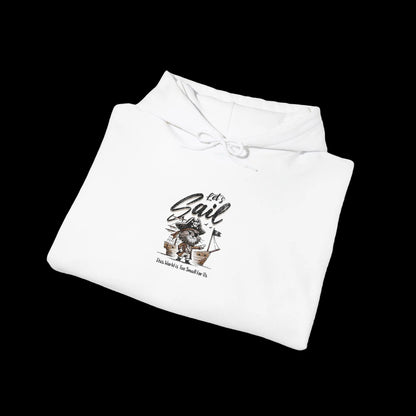 Let's Sail Pirate Cat Hoodie — Adventure Nautical Streetwear
