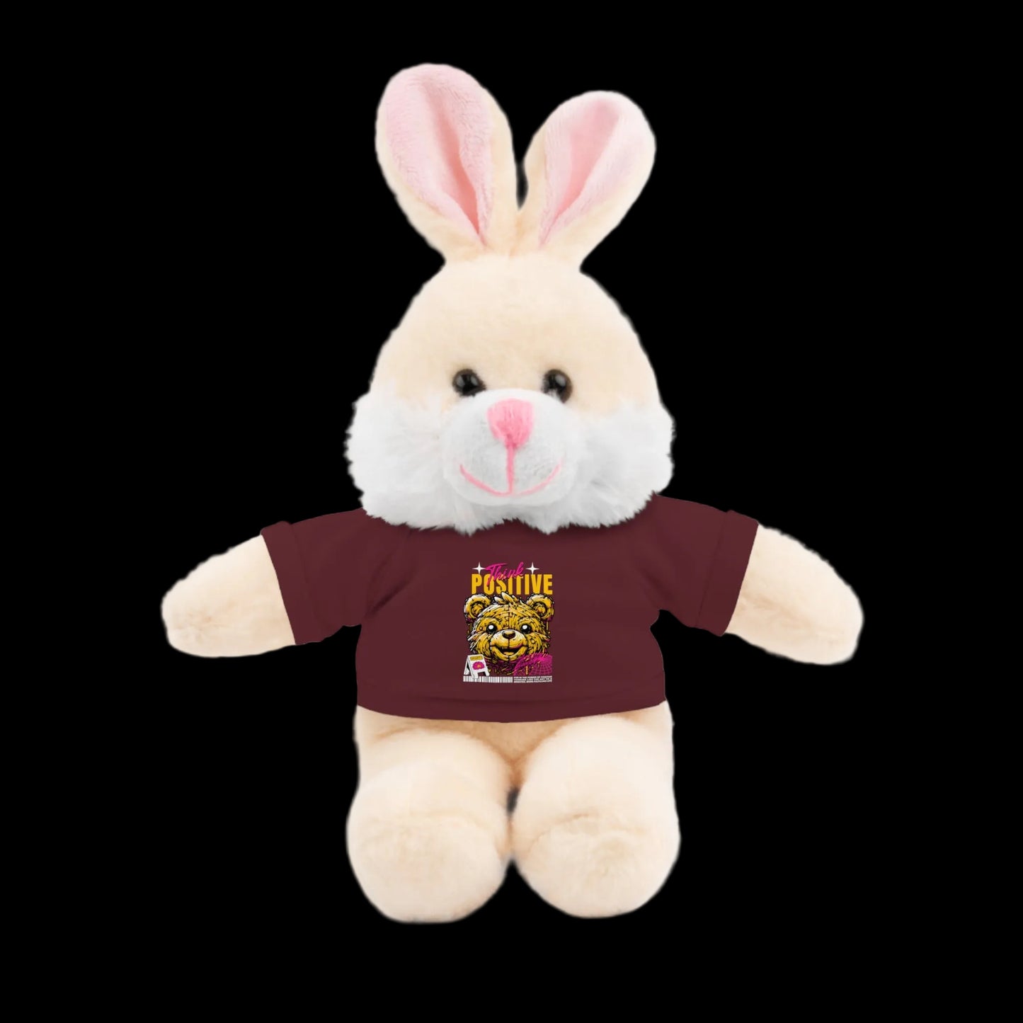 Think Positive Plushie — 8" Animal with Custom T-Shirt (Choose Your Animal)