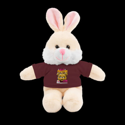 Think Positive Plushie — 8" Animal with Custom T-Shirt (Choose Your Animal)