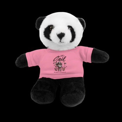 Let's Sail Plushie — 8" Animal with Custom T-Shirt (Choose Your Animal)