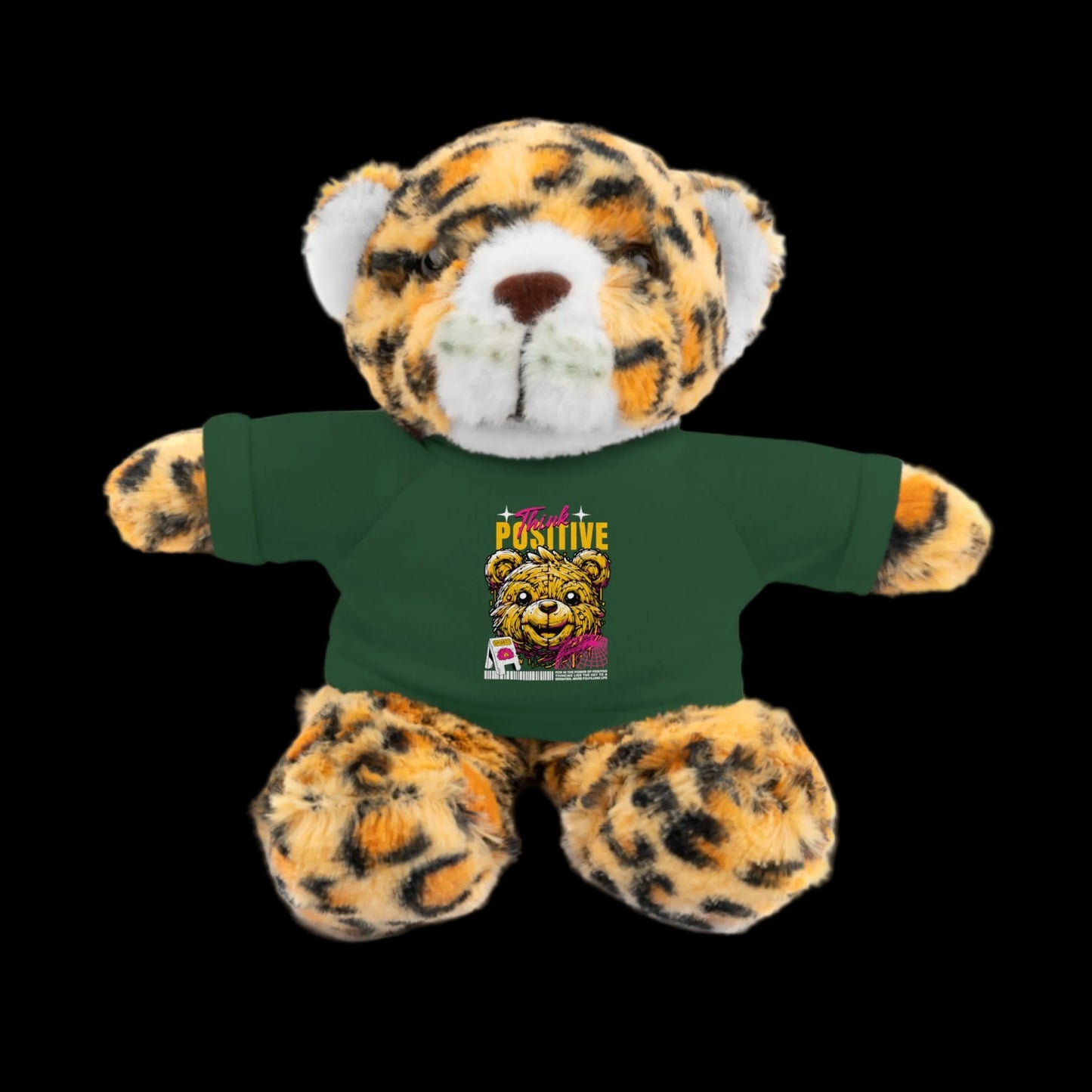 Think Positive Plushie — 8" Animal with Custom T-Shirt (Choose Your Animal)