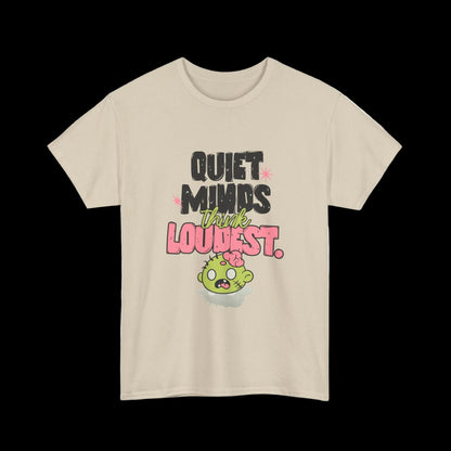 Quiet Minds Think Loudest T-Shirt — Introvert Brain Kawaii Streetwear