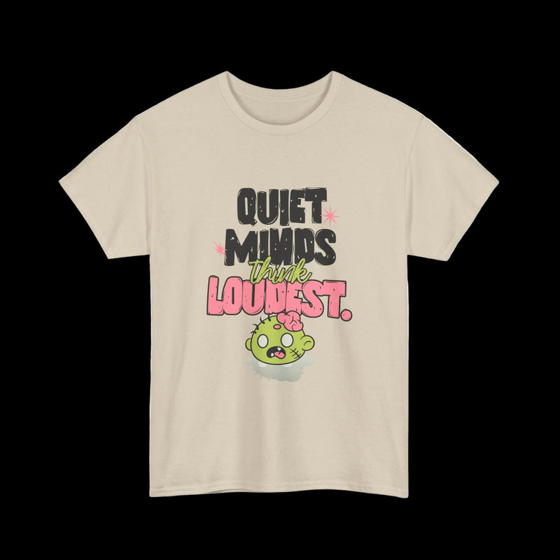 Quiet Minds Think Loudest T-Shirt — Introvert Brain Kawaii Streetwear