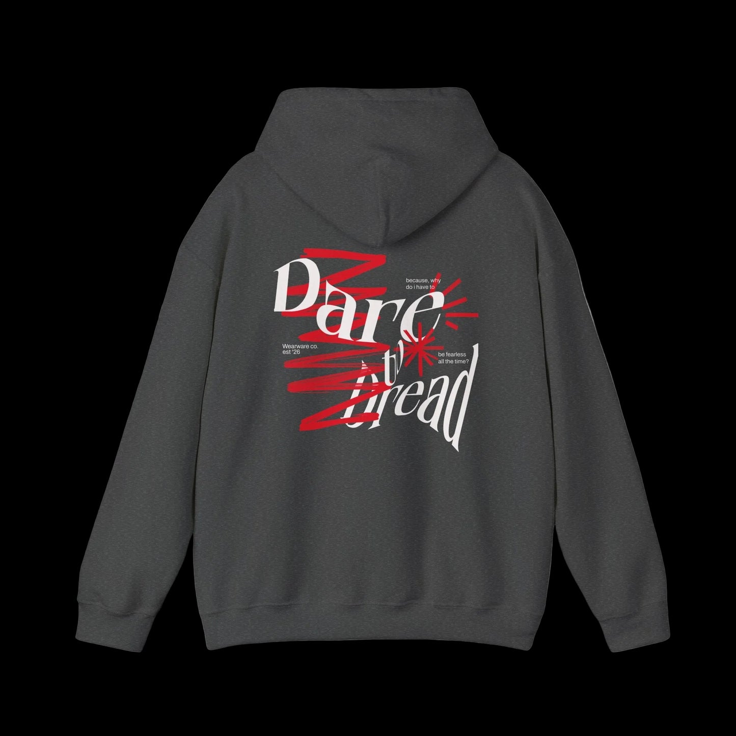 No Mercy Hoodie — Dark Streetwear Front & Back Graphic | Premium Unisex Hoodie