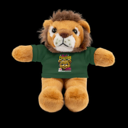 Think Positive Plushie — 8" Animal with Custom T-Shirt (Choose Your Animal)