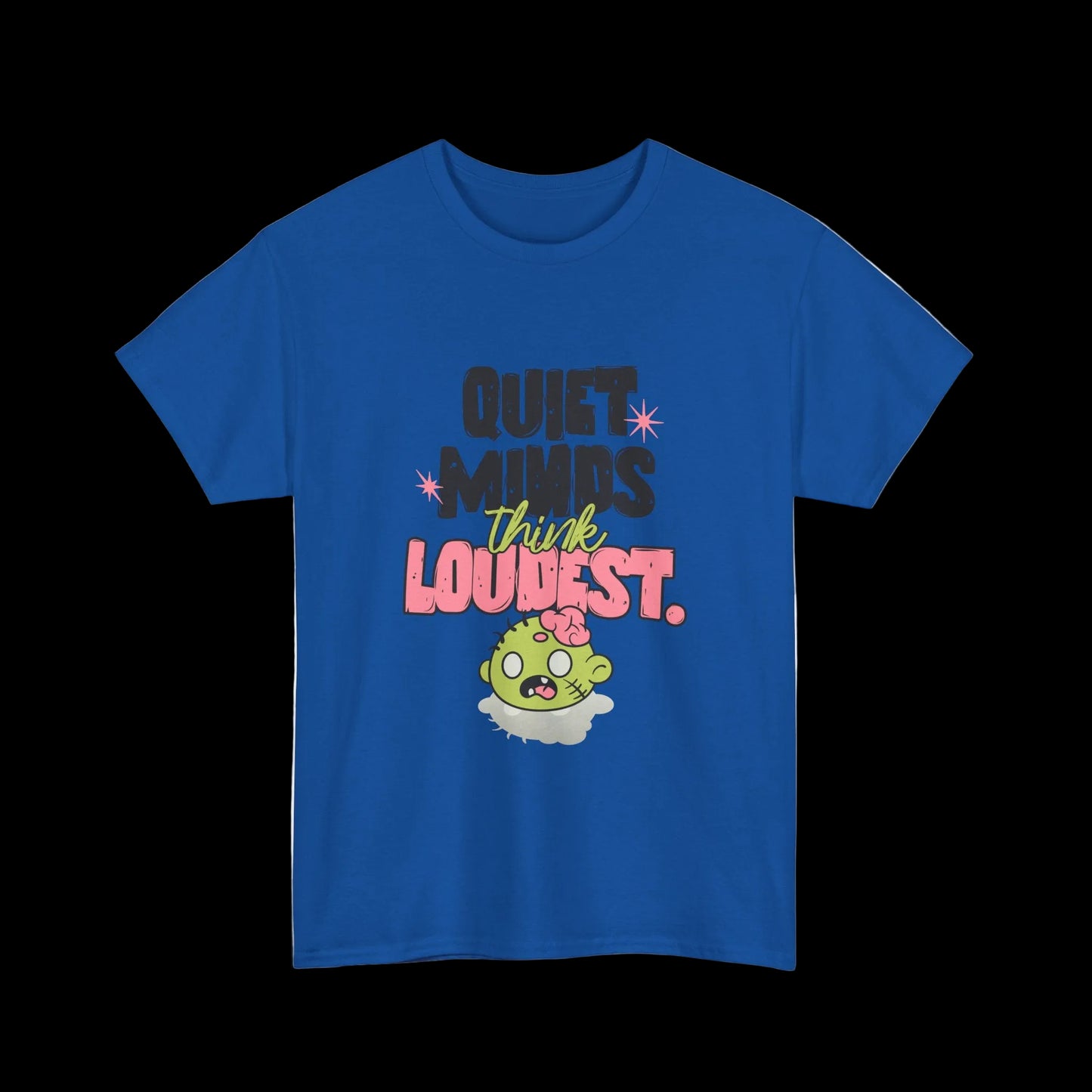 Quiet Minds Think Loudest T-Shirt — Introvert Brain Kawaii Streetwear