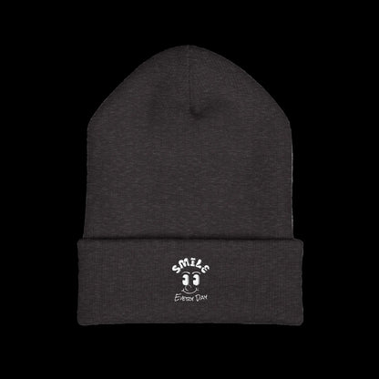 Smile Every Day Beanie — Classic Cuffed Embroidered Beanie