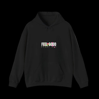 Feel Good Every Day Hoodie — Graffiti Teddy Streetwear | Premium Unisex Hoodie