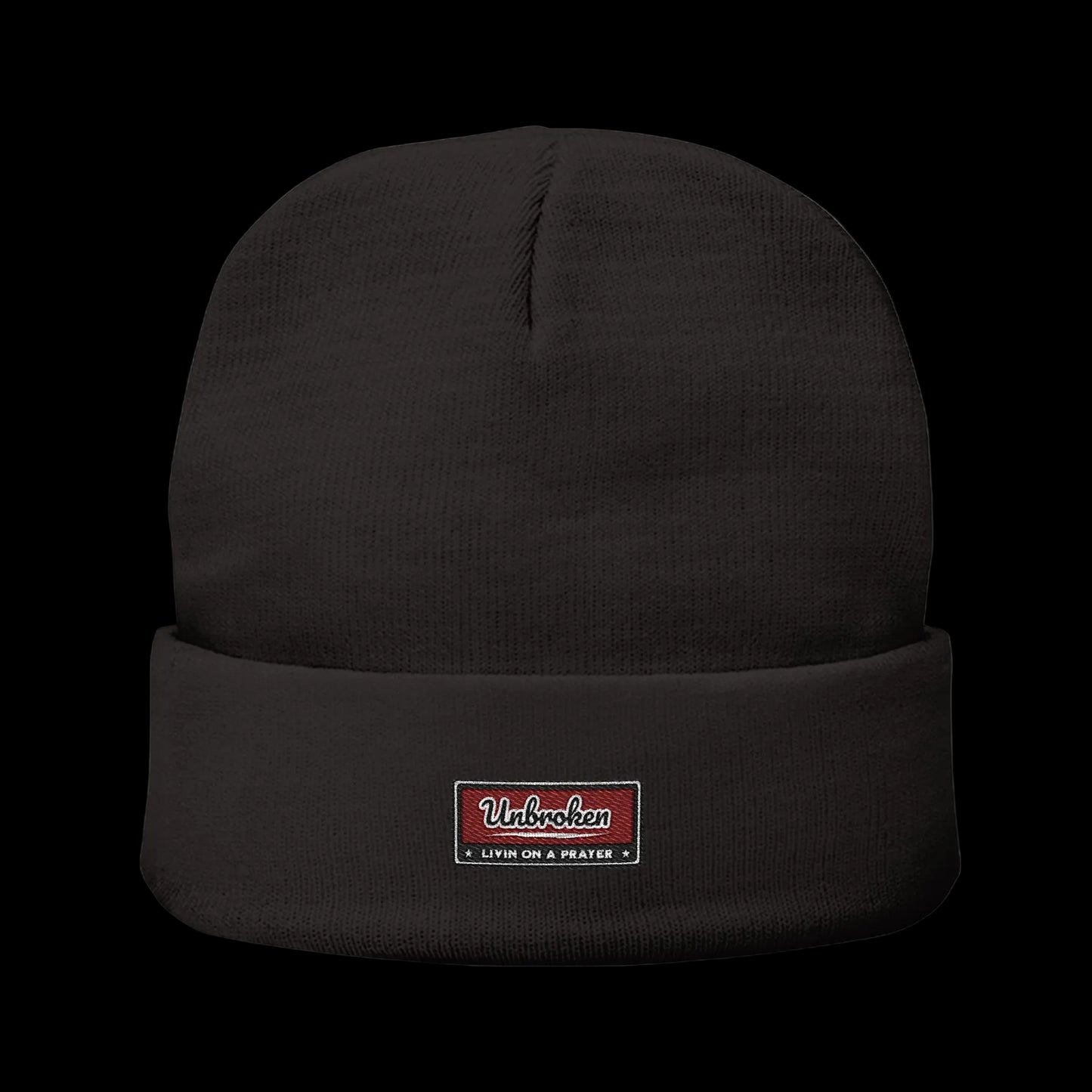 Unbroken Beanie — Classic Cuffed Embroidered Beanie