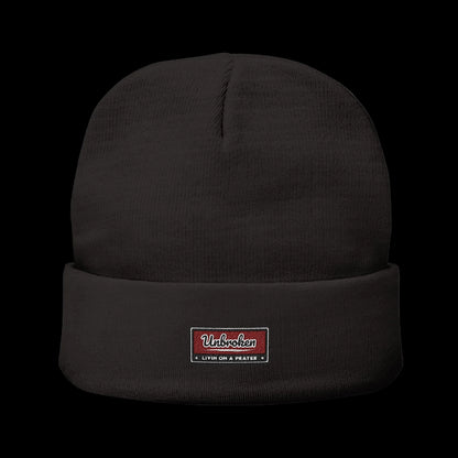 Unbroken Beanie — Classic Cuffed Embroidered Beanie