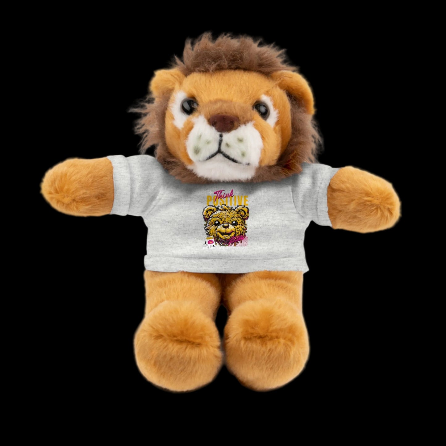 Think Positive Plushie — 8" Animal with Custom T-Shirt (Choose Your Animal)