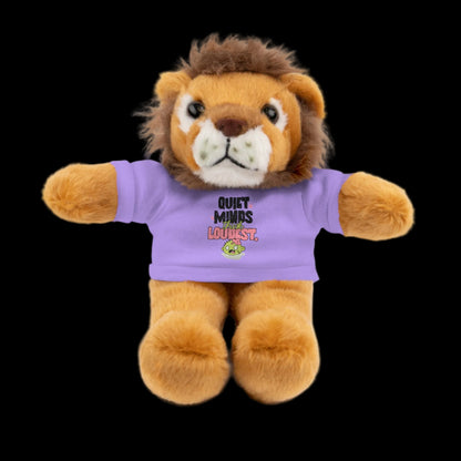 Quiet Minds Think Loudest Plushie — 8" Animal with Custom T-Shirt (Choose Your Animal)