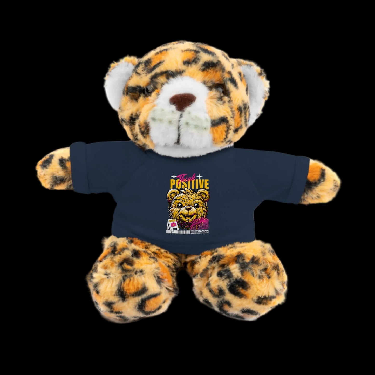 Think Positive Plushie — 8" Animal with Custom T-Shirt (Choose Your Animal)