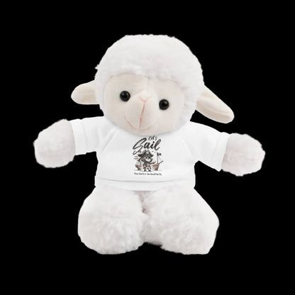 Let's Sail Plushie — 8" Animal with Custom T-Shirt (Choose Your Animal)