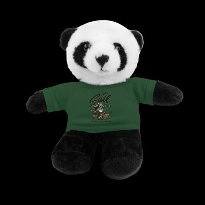 Let's Sail Plushie — 8" Animal with Custom T-Shirt (Choose Your Animal)