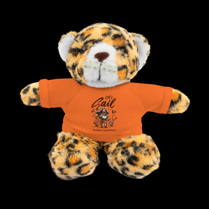 Let's Sail Plushie — 8" Animal with Custom T-Shirt (Choose Your Animal)