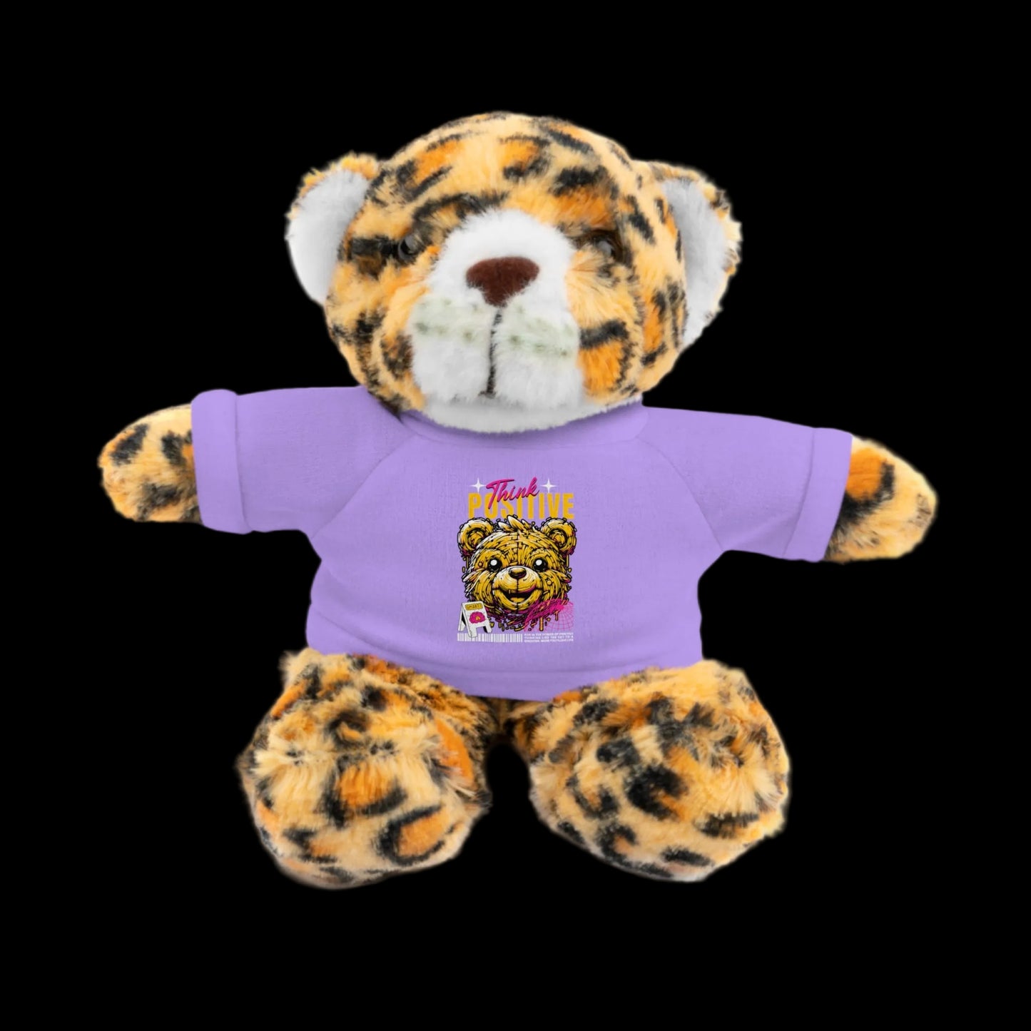 Think Positive Plushie — 8" Animal with Custom T-Shirt (Choose Your Animal)
