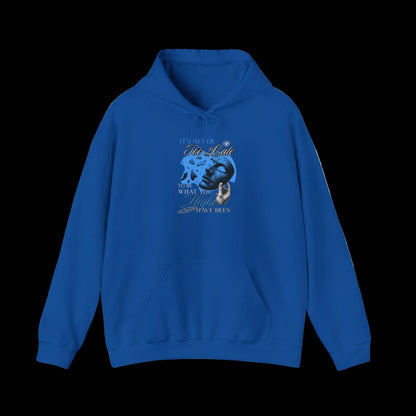 It's Never Too Late Hoodie — Inspirational Self-Discovery Transformation Streetwear