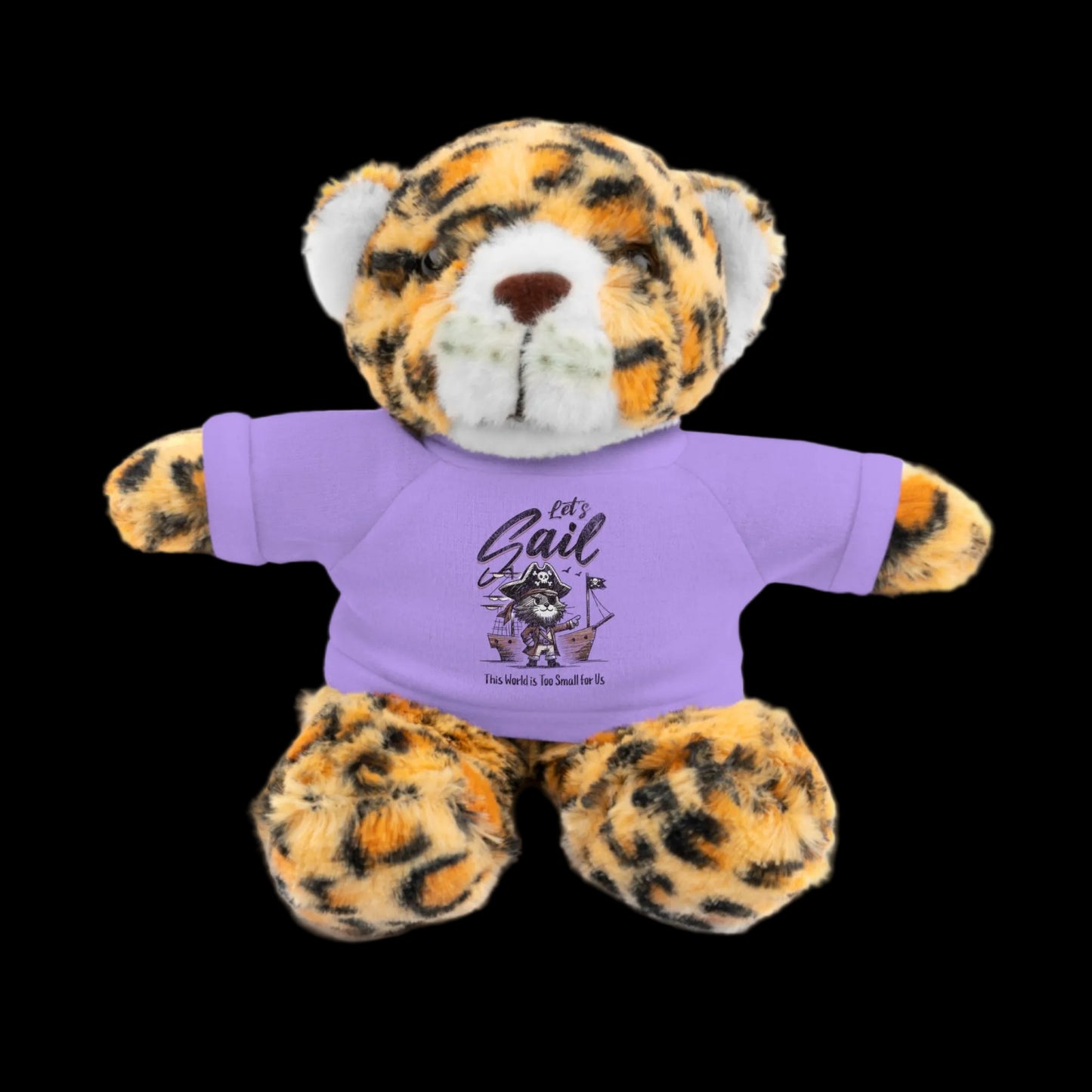 Let's Sail Plushie — 8" Animal with Custom T-Shirt (Choose Your Animal)