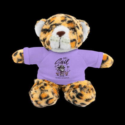 Let's Sail Plushie — 8" Animal with Custom T-Shirt (Choose Your Animal)