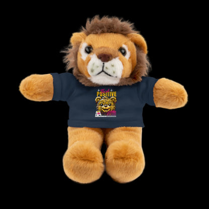 Think Positive Plushie — 8" Animal with Custom T-Shirt (Choose Your Animal)