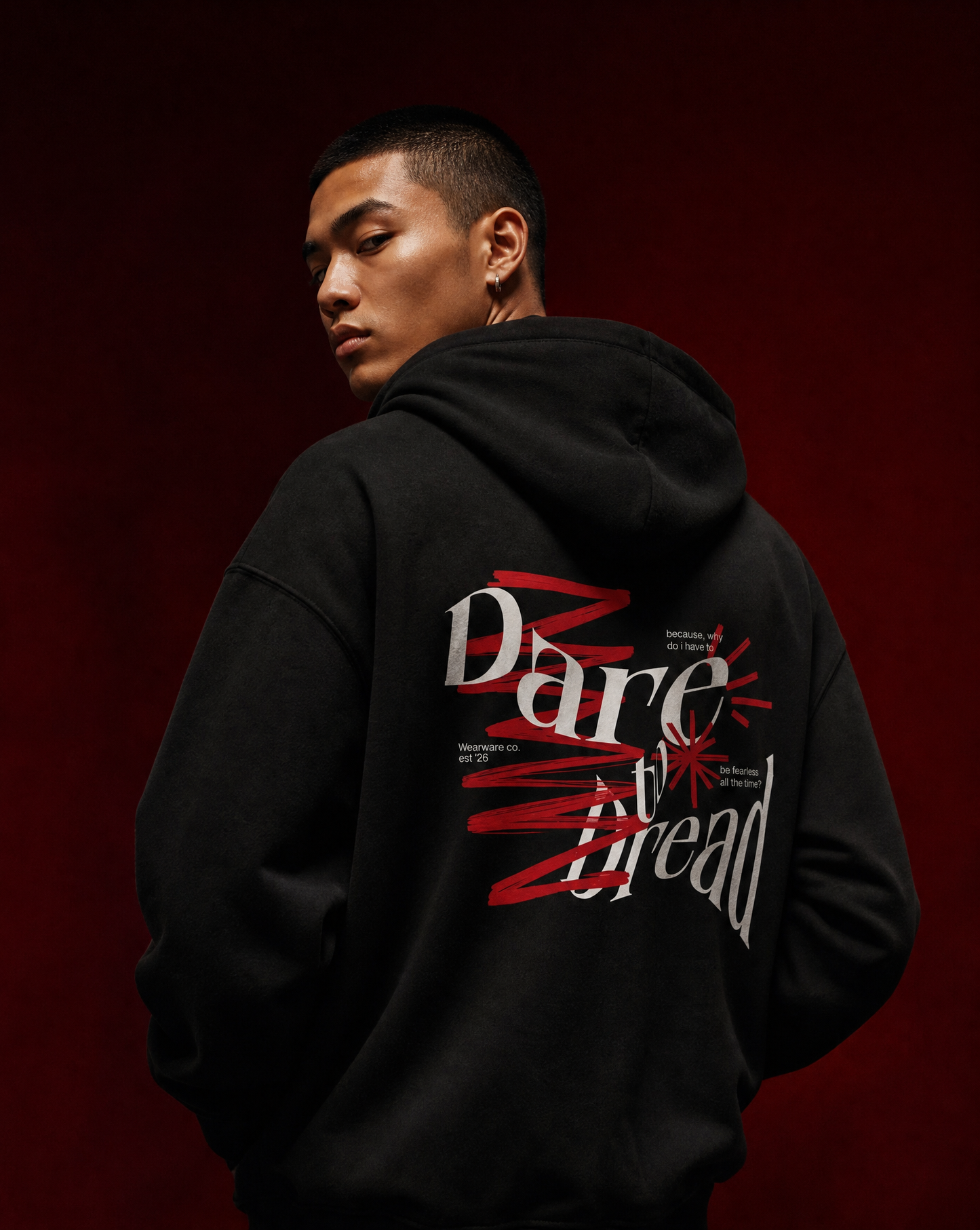 No Mercy Hoodie — Dark Streetwear Front & Back Graphic | Premium Unisex Hoodie