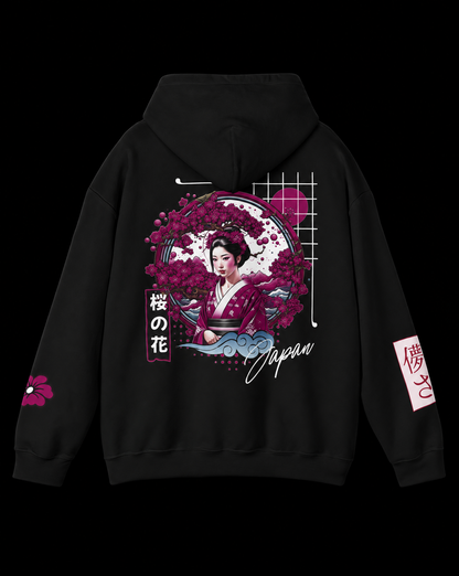 Sakura No Hana Retro Hoodie Printify