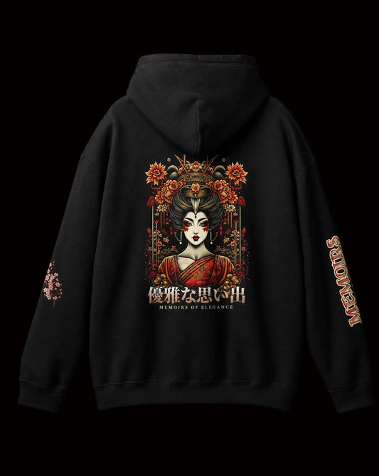 Japanese Geisha Hoodie Printify