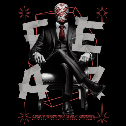 Fear Poster — Dark Motivational Wall Art | Premium Matte Print