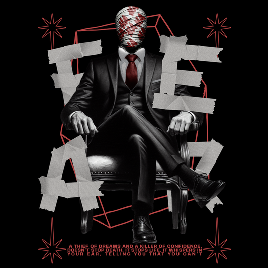 Fear Poster — Dark Motivational Wall Art | Premium Matte Print