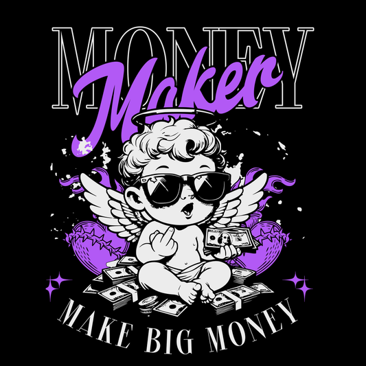 Money Maker Poster — Dark Streetwear Wall Art | Premium Matte Print